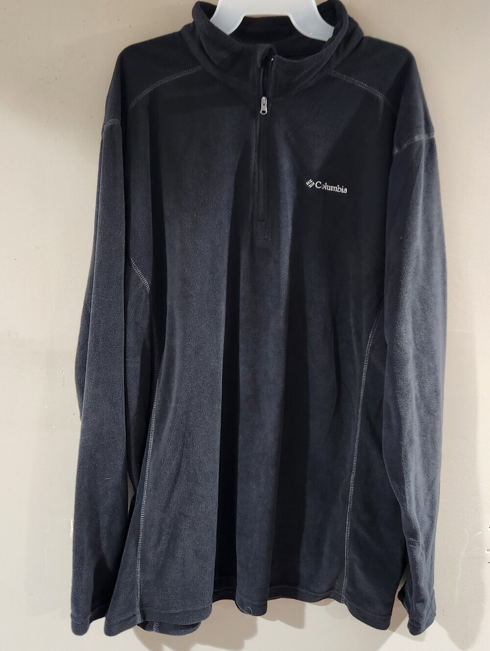 Columbia Quarter Zip Black Pullover  Size  2XT